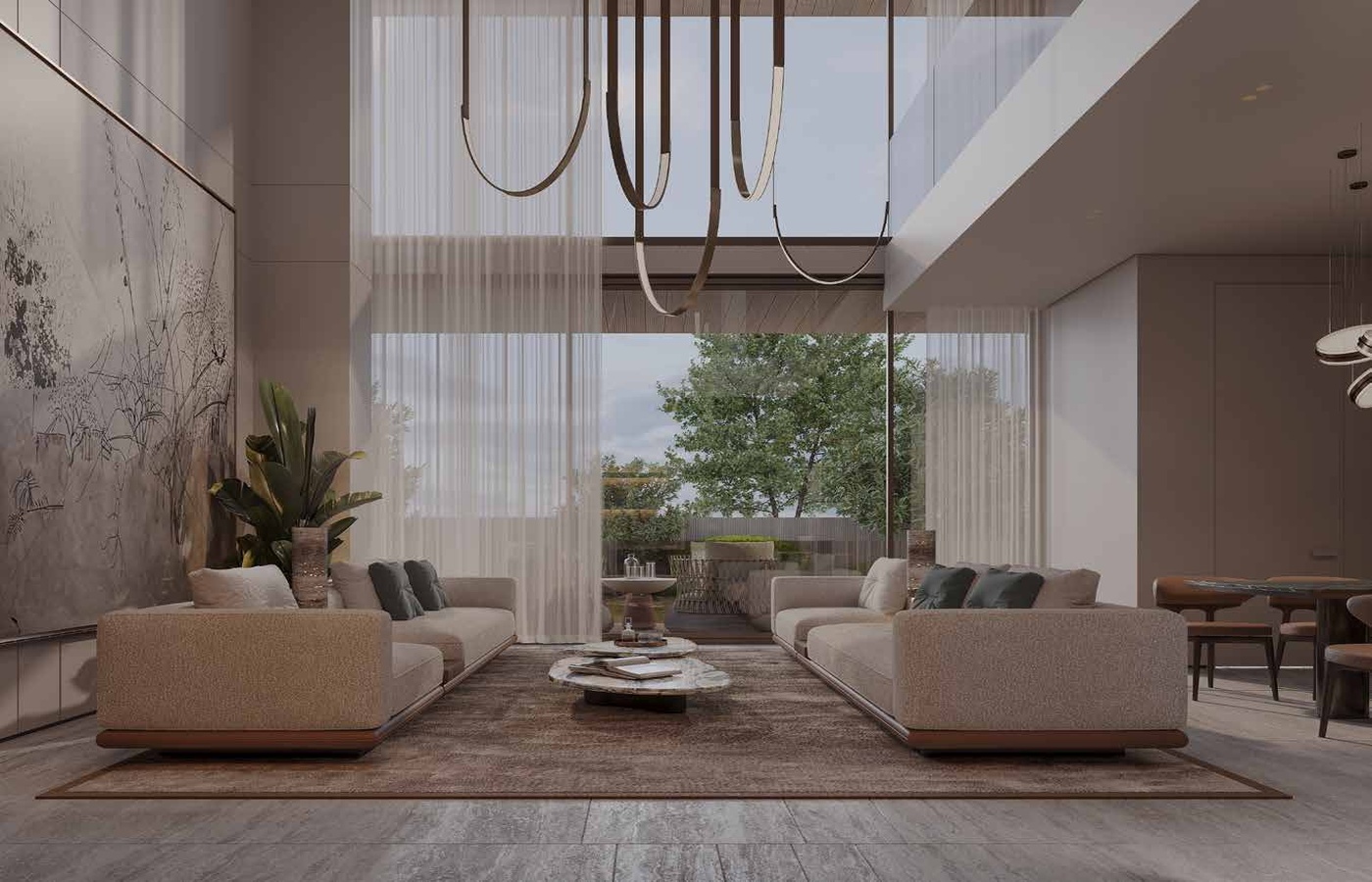 Aurora Residences living and dining